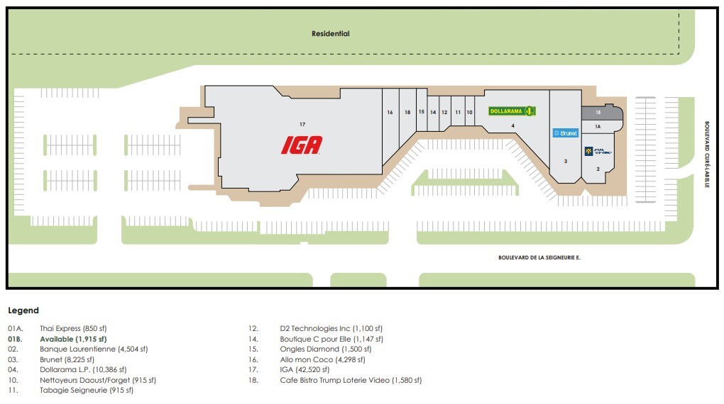 9 Boul De La Seigneurie E, Blainville, QC for lease Site Plan- Image 1 of 1