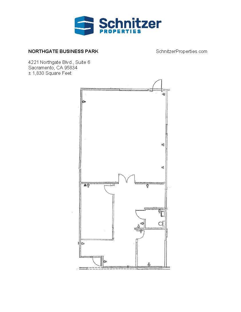 4135 Northgate Blvd, Sacramento, CA for lease Floor Plan- Image 1 of 1