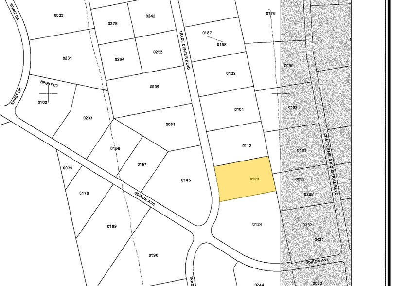 612-616 Trade Center Blvd, Chesterfield, MO for sale - Plat Map - Image 2 of 6