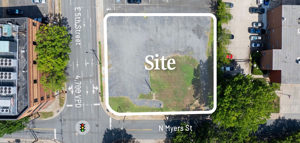 207 N Myers St, Charlotte, NC for sale - Aerial - Image 2 of 4