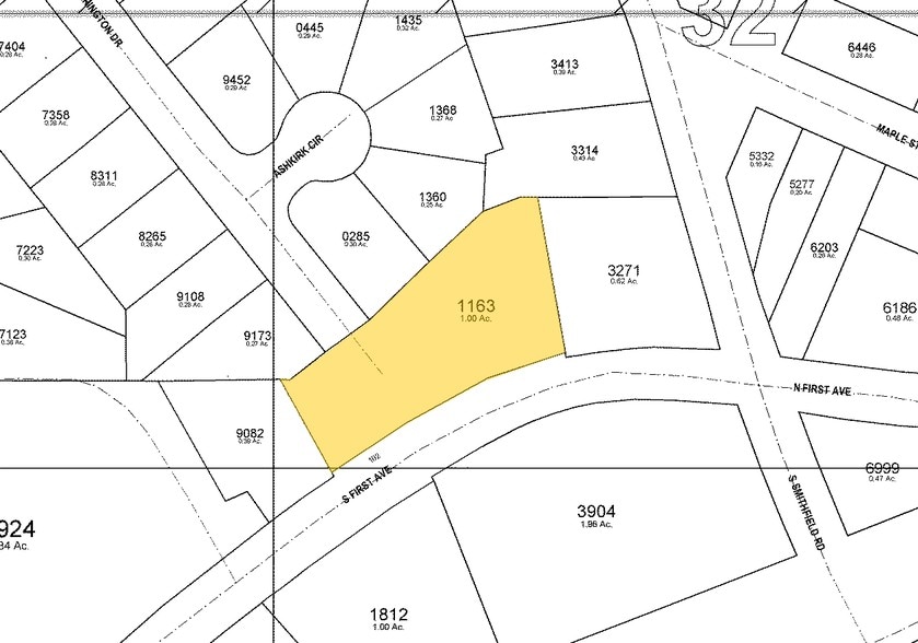 102 S 1st Ave, Knightdale, NC for lease - Plat Map - Image 2 of 6