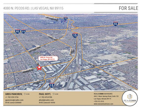 4080 N Pecos Rd, Las Vegas, NV - aerial  map view