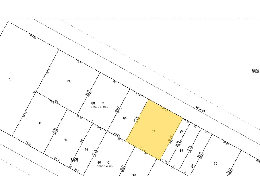 134 W 26th St, New York, NY for lease - Plat Map - Image 2 of 3