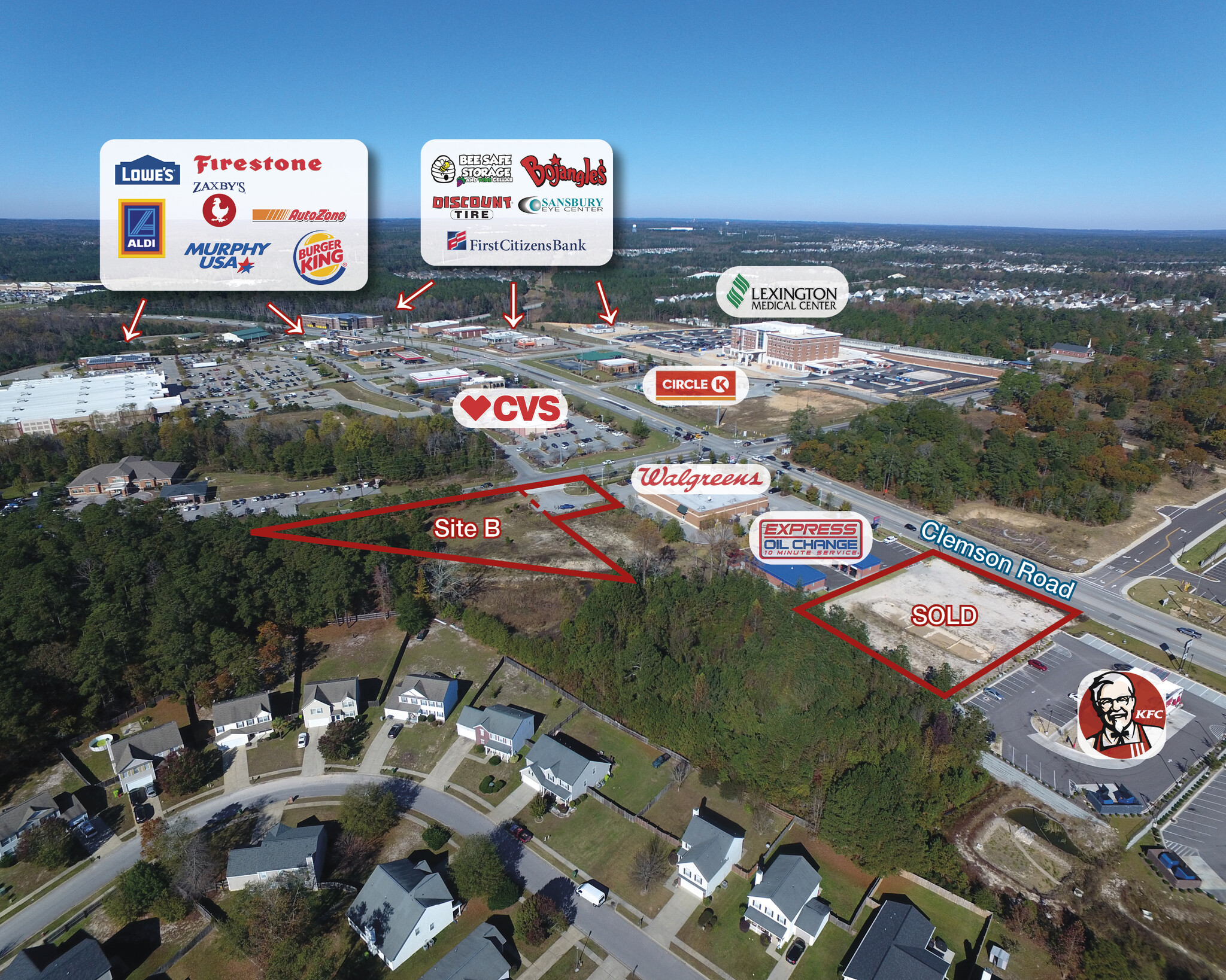 Longtown Rd, Columbia, SC for sale Aerial- Image 1 of 4