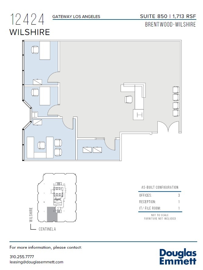 12424 Wilshire Blvd, Los Angeles, CA for lease Floor Plan- Image 1 of 1