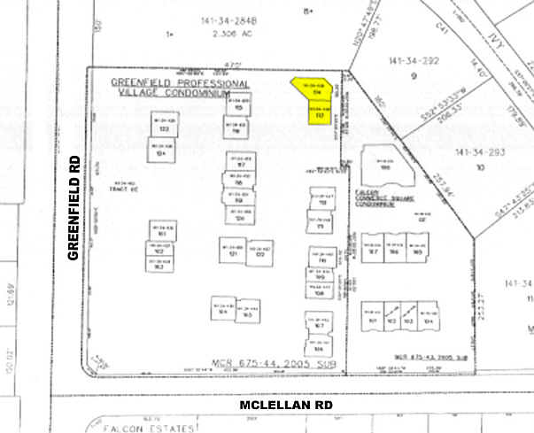 1635 N Greenfield Rd, Mesa, AZ for lease - Plat Map - Image 2 of 3