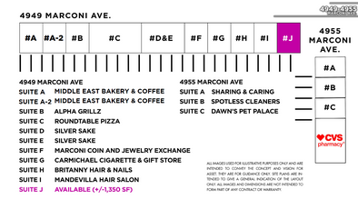 4949-4955 Marconi Ave, Carmichael, CA for lease Site Plan- Image 1 of 1