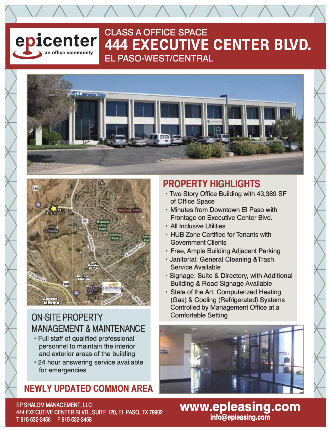 444 Executive Center Blvd, El Paso, TX for lease Aerial- Image 1 of 7