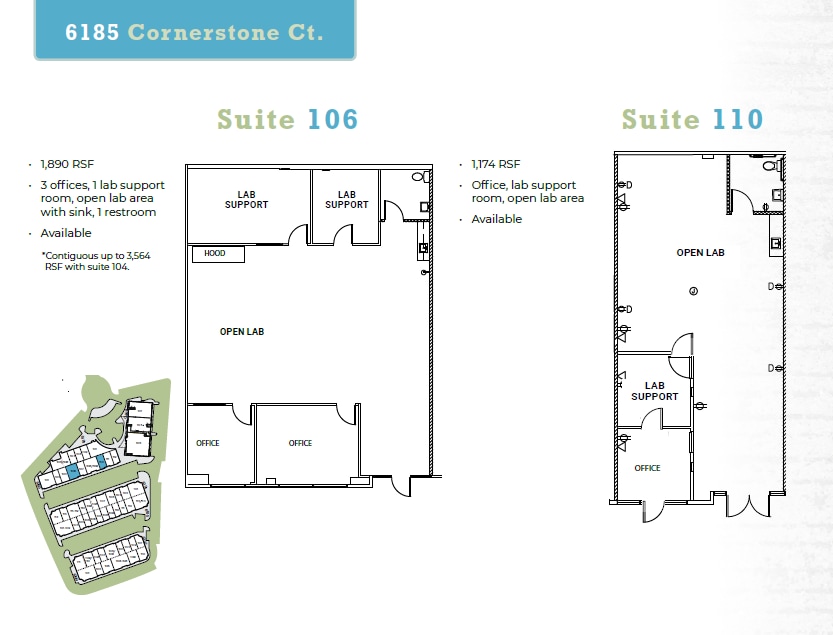 6185 Cornerstone Ct E, San Diego, CA for lease Floor Plan- Image 1 of 1