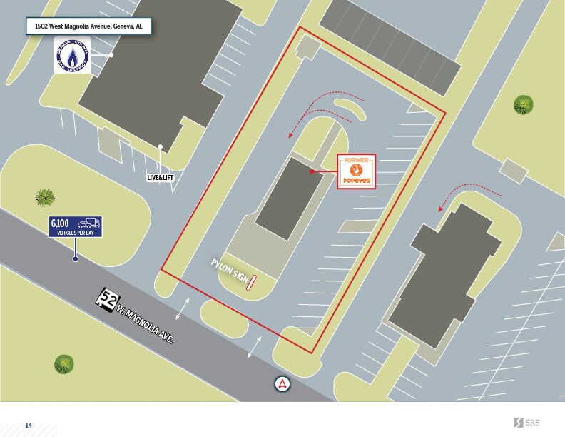 1502 W Magnolia Ave, Geneva, AL for sale Aerial- Image 1 of 1