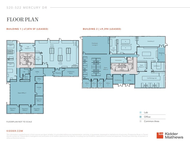 Mercury Drive Life Science portfolio of 2 properties for sale on LoopNet.com - Floor Plan - Image 3 of 4