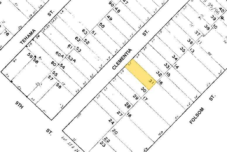 759-761 Clementina St, San Francisco, CA for sale - Plat Map - Image 3 of 8