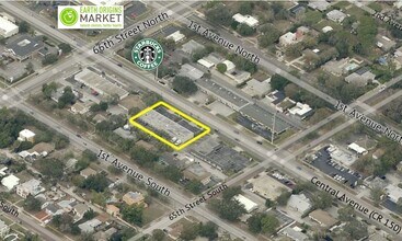6526-6536 Central Ave, Saint Petersburg, FL - AERIAL map view