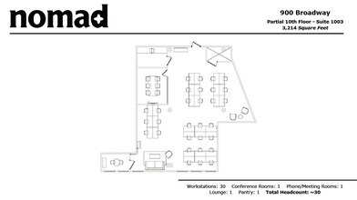 900 Broadway, New York, NY for lease Floor Plan- Image 1 of 6