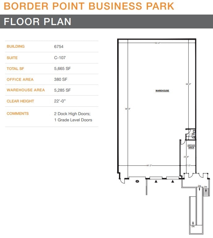 6774 Calle De Linea, San Diego, CA for lease Floor Plan- Image 1 of 2