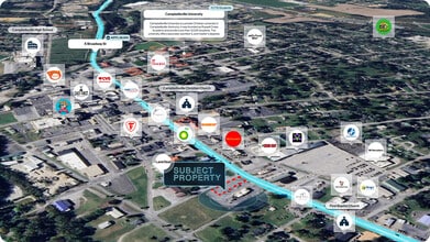 612 E Broadway St, Campbellsville, KY - AERIAL map view - Image1