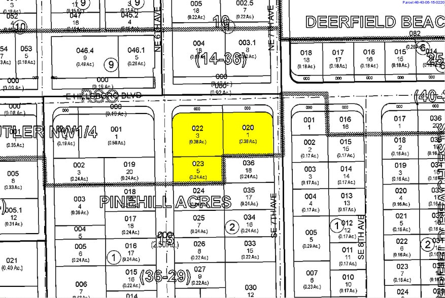 650-660 E Hillsboro Blvd, Deerfield Beach, FL for lease - Plat Map - Image 2 of 11