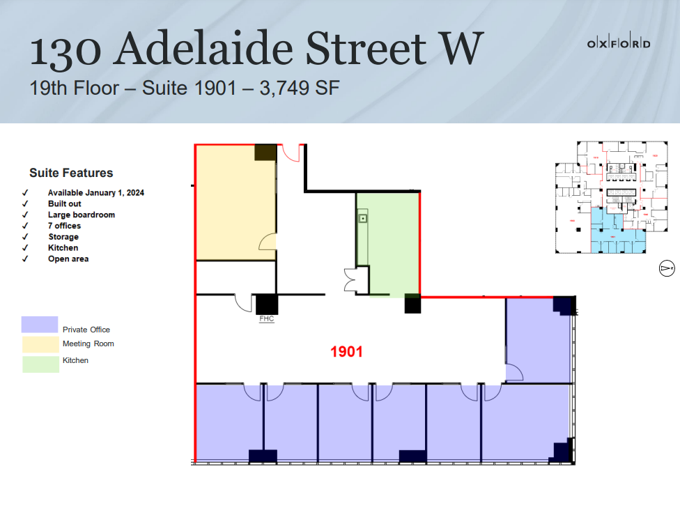 130 Adelaide St W, Toronto, ON for lease Floor Plan- Image 1 of 1