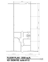 431 Isom Rd, San Antonio, TX for lease Floor Plan- Image 1 of 1