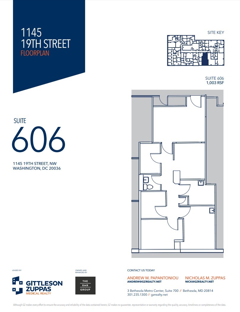 1145 19th St NW, Washington, DC for lease Floor Plan- Image 1 of 1