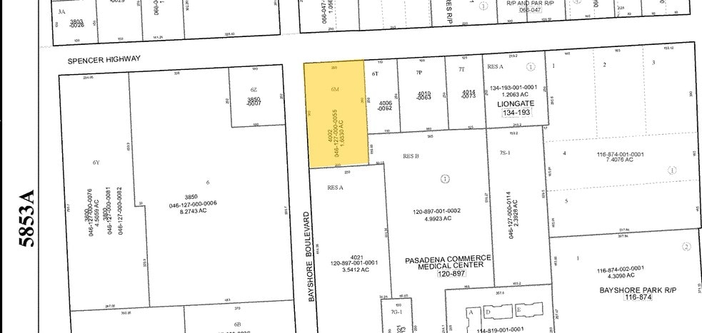 4002 Spencer Hwy, Pasadena, TX for lease - Plat Map - Image 2 of 20