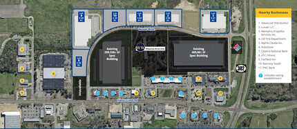 Woods and 302 blvd, Olive Branch, MS - aerial  map view - Image1