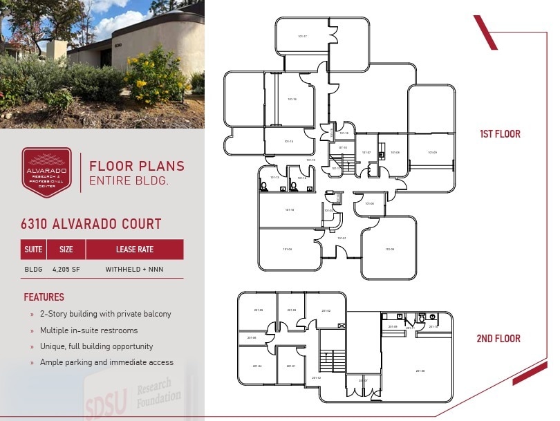 6475 Alvarado Rd, San Diego, CA for lease Floor Plan- Image 1 of 1