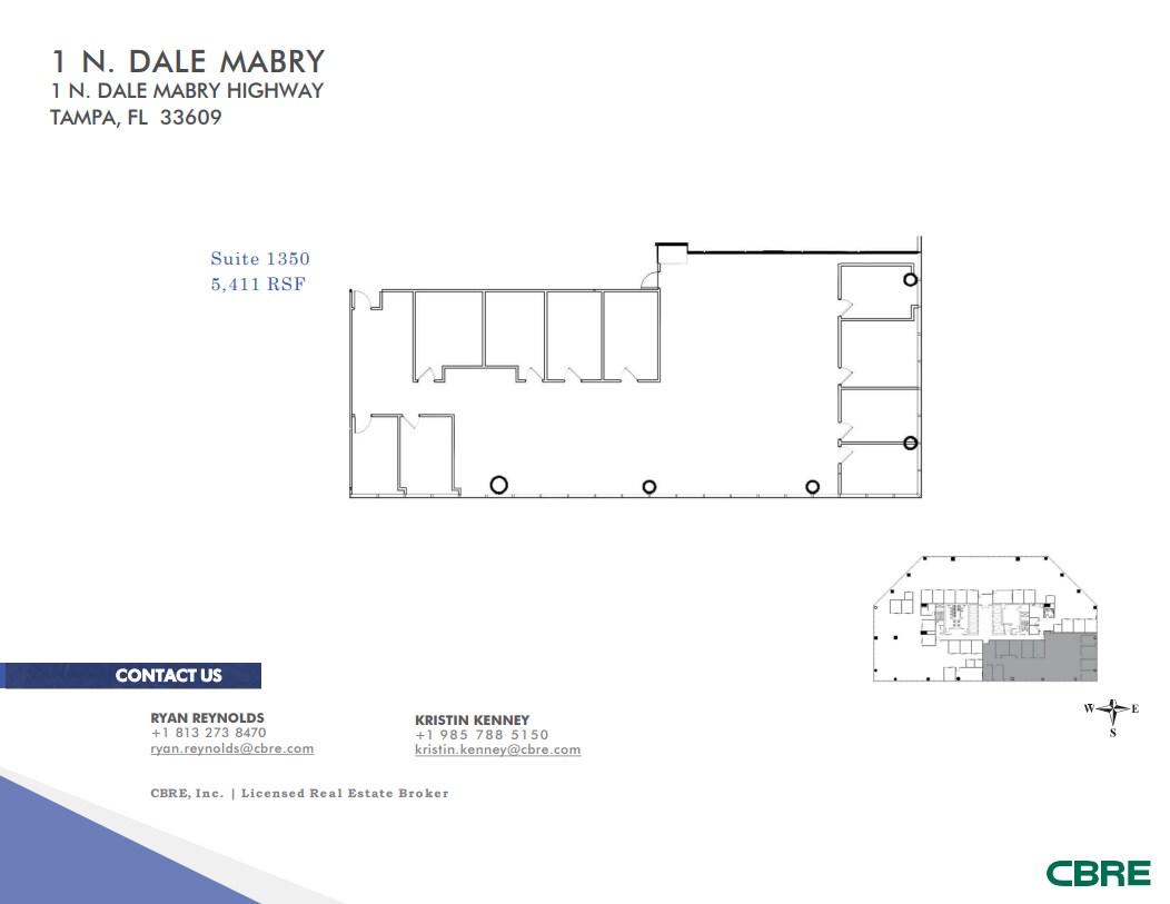 1 North Dale Mabry Hwy, Tampa, FL for lease Floor Plan- Image 1 of 1