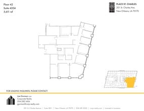 201 St. Charles Ave, New Orleans, LA for lease Site Plan- Image 1 of 1