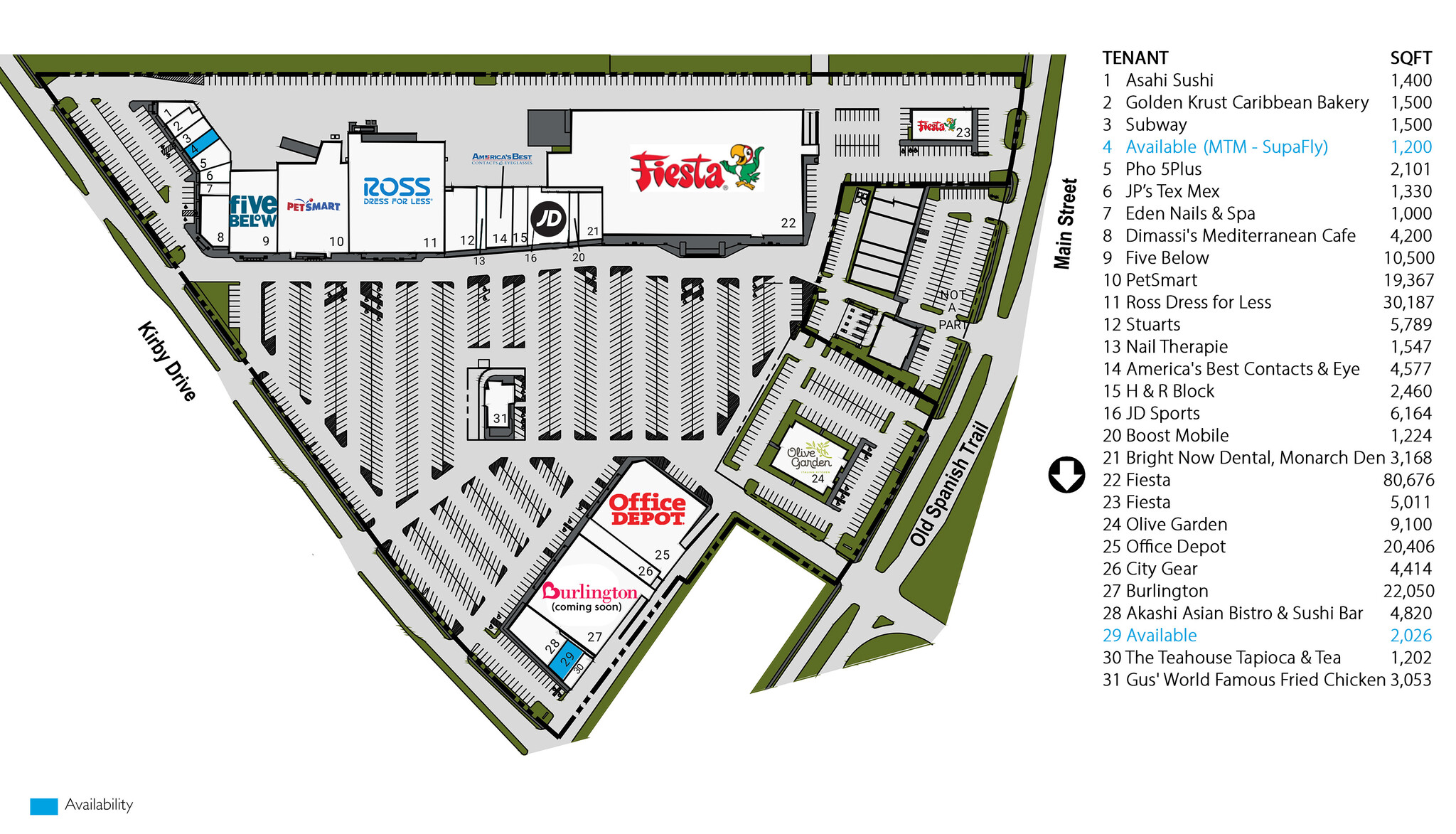 8100-8236 Kirby Dr, Houston, TX for lease Site Plan- Image 1 of 1