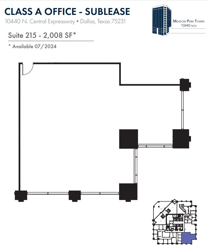 10440 N Central Expy, Dallas, TX for lease Floor Plan- Image 1 of 1