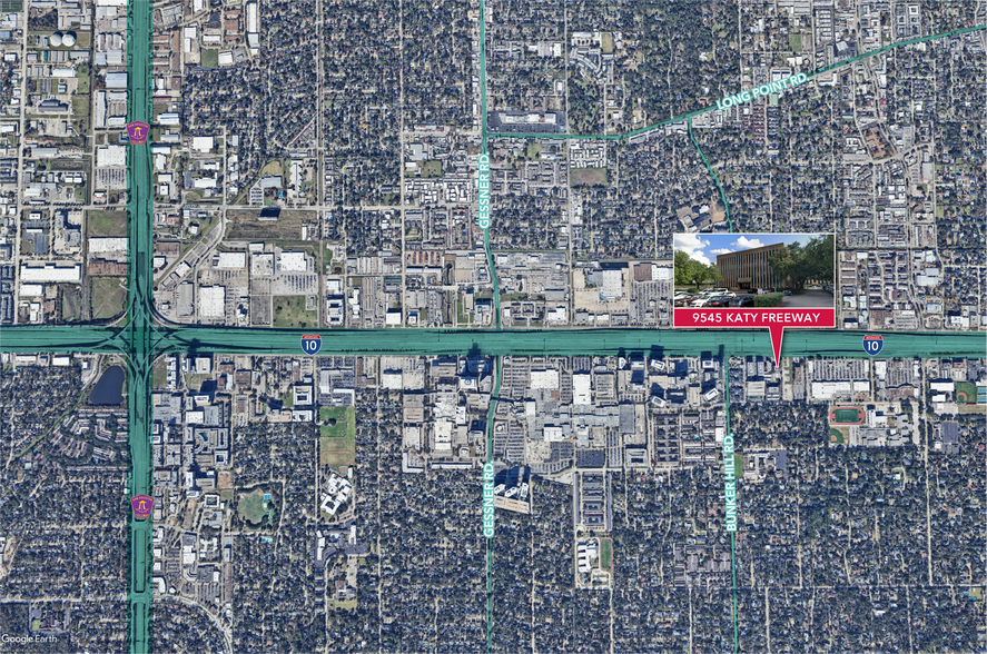 9545 Katy Fwy, Houston, TX for lease - Aerial - Image 2 of 8