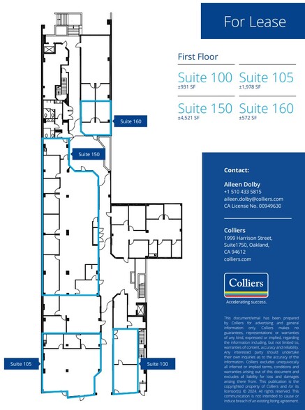 1936 University Ave, Berkeley, CA for lease - Floor Plan - Image 2 of 3