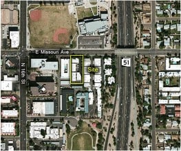 1645 E Missouri Ave, Phoenix, AZ - AERIAL  map view - Image1