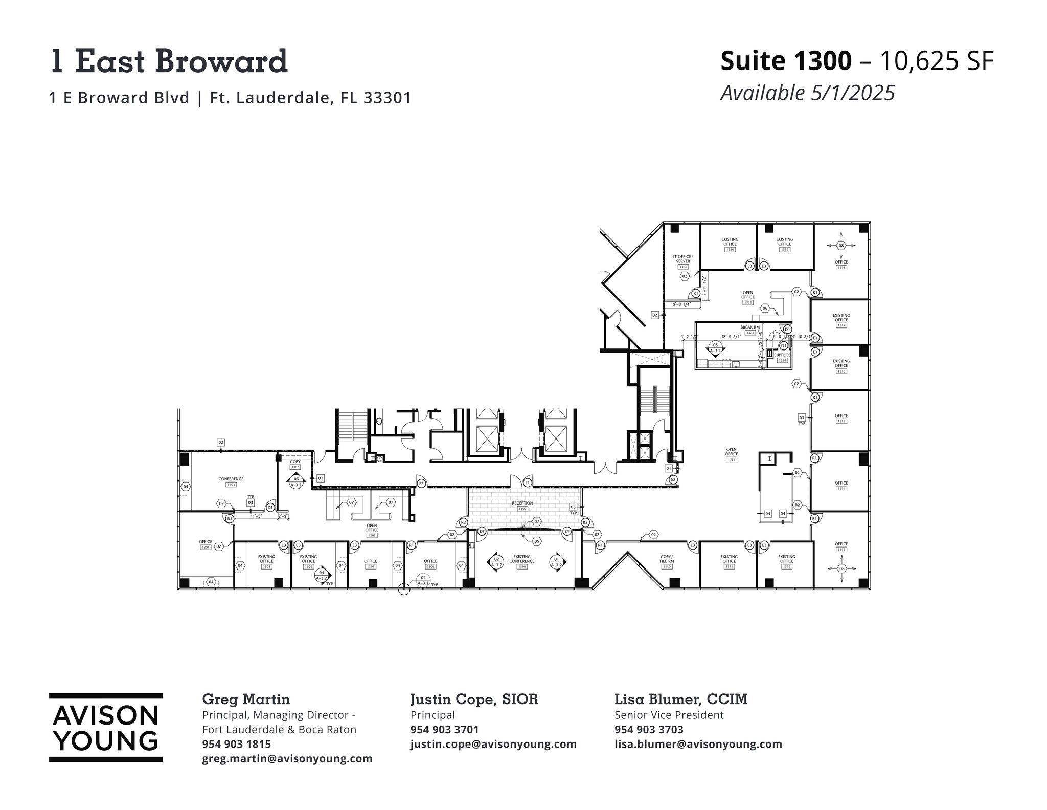 1 E Broward Blvd, Fort Lauderdale, FL for lease Site Plan- Image 1 of 1