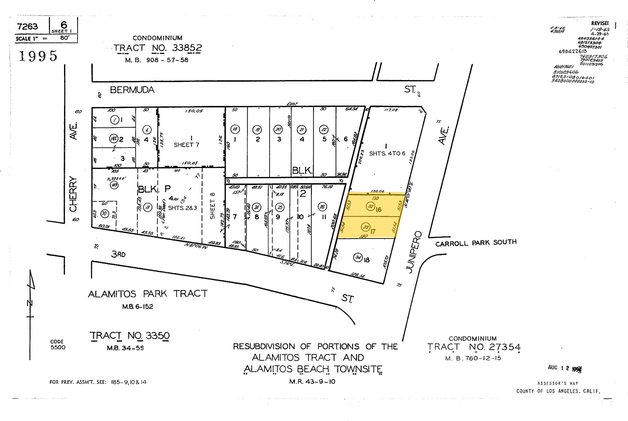 311-315 Junipero Ave, Long Beach, CA for sale Plat Map- Image 1 of 1