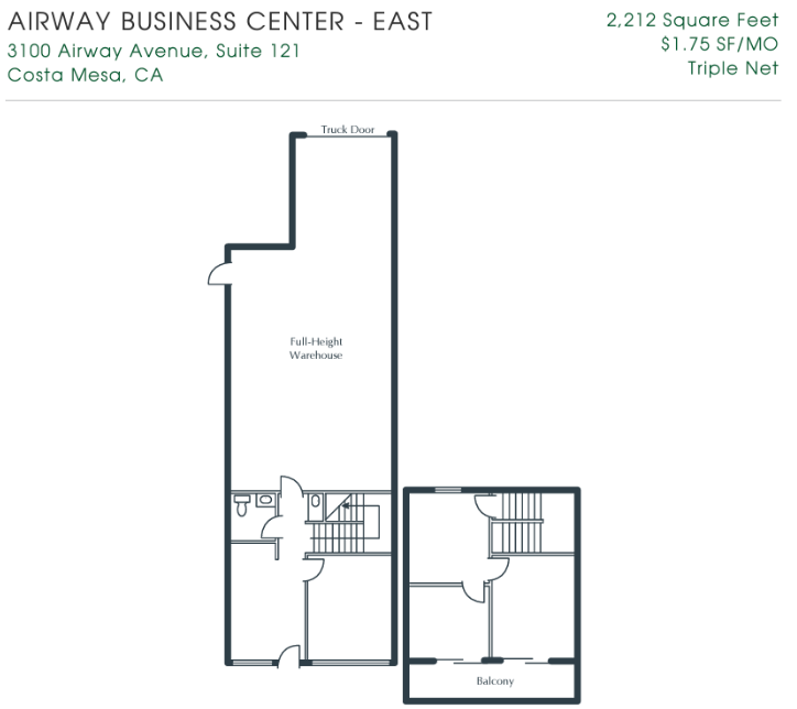 3100 Airway Ave, Costa Mesa, CA for lease Floor Plan- Image 1 of 1