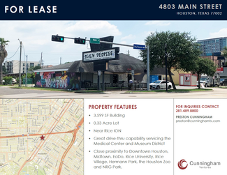 More details for 4803 Main St, Houston, TX - Retail for Lease