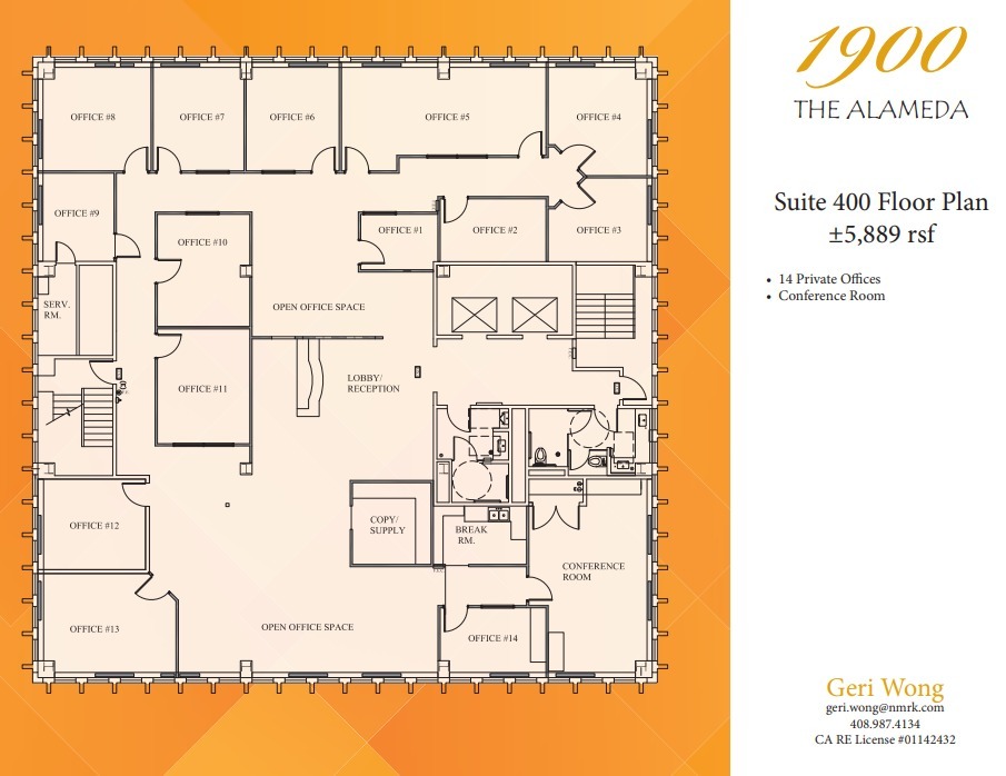 1900 The Alameda, San Jose, CA for lease Floor Plan- Image 1 of 1