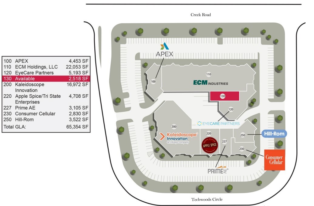 4701 Creek Rd, Blue Ash, OH for lease Site Plan- Image 1 of 4