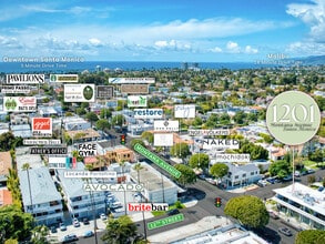 1201-1209 Montana Ave, Santa Monica, CA - AERIAL  map view - Image1