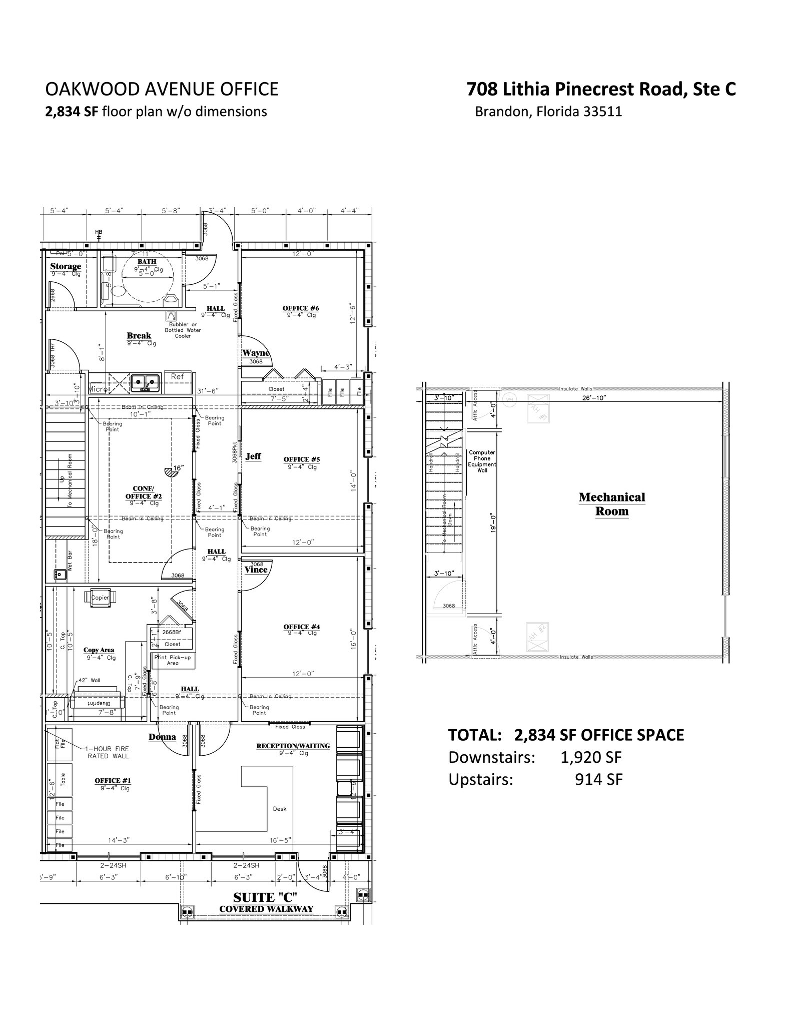 708 Lithia Pinecrest Rd Rd, Brandon, FL for lease Site Plan- Image 1 of 1