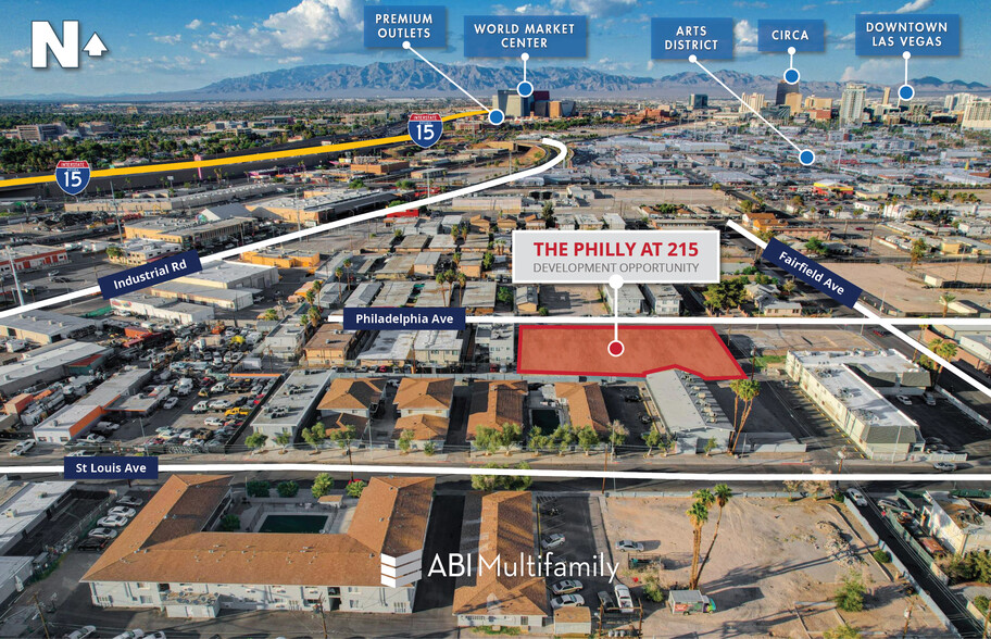 215 Philadelphia ave, Las Vegas, NV for sale - Aerial - Image 2 of 6