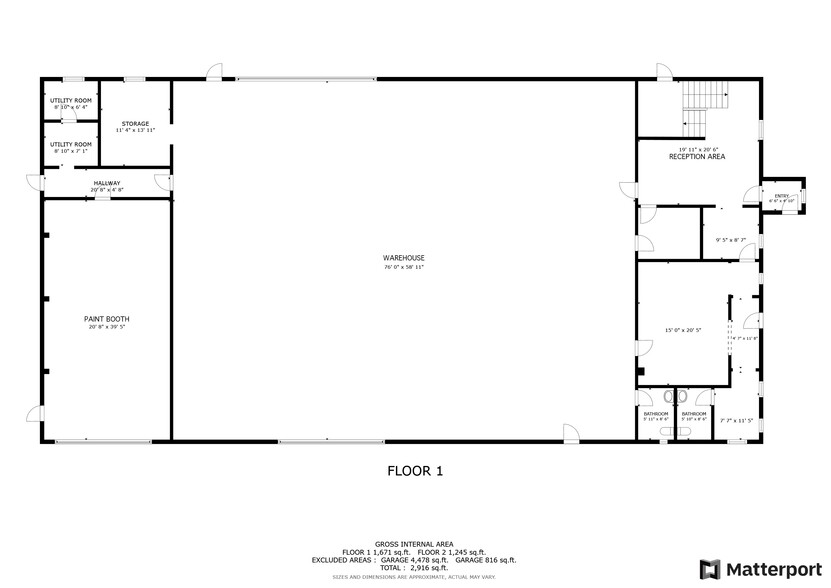 270 Waterloo Av, Penticton, BC for lease - Floor Plan - Image 2 of 3