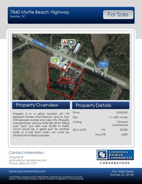 7840 Myrtle Beach Hwy, Turbeville, SC for sale - Other - Image 1 of 1