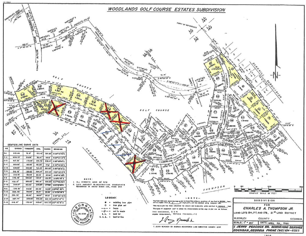 34 Lots Woodland Estates Subdivision, Cochran, GA for sale Other- Image 1 of 4