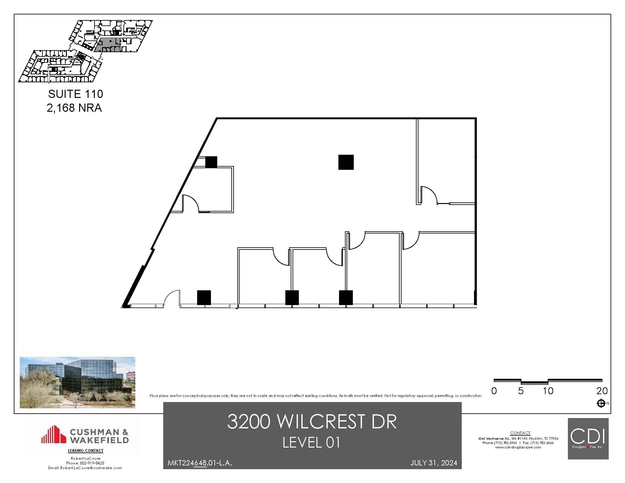 3200 Wilcrest Dr, Houston, TX for lease Floor Plan- Image 1 of 1