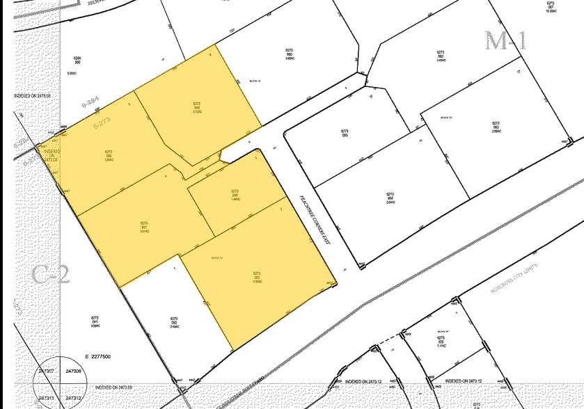 5933 Peachtree Industrial Blvd, Peachtree Corners, GA for lease - Plat Map - Image 2 of 5