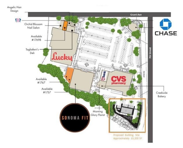 1707-1767 Grant Ave, Novato, CA for lease - Site Plan - Image 2 of 6