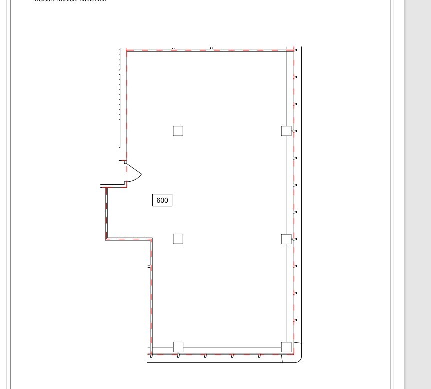 10107-10119 Jasper Av NW, Edmonton, AB for lease Floor Plan- Image 1 of 1